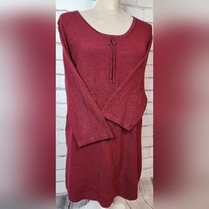 Bentley Plus size XL, Maroon 3/4 sleeve comfy sweater, 100% acrylic